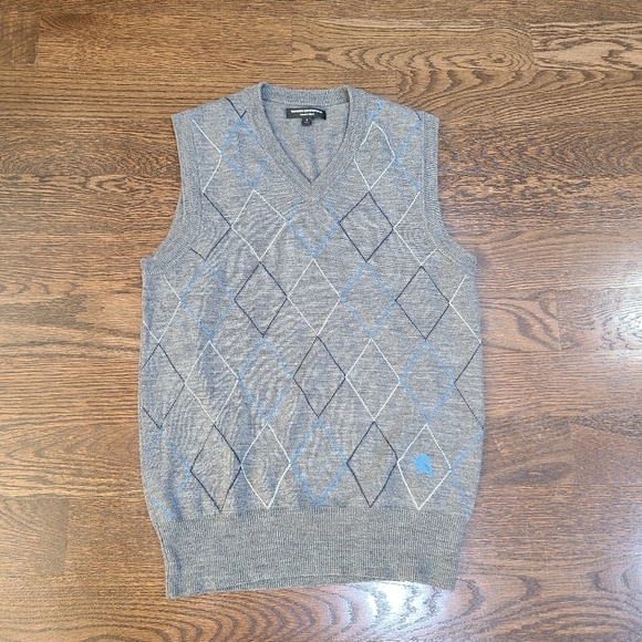 Express Men's Gray Merino Wool Sweater Vest Sz.S - Picture 1 of 8